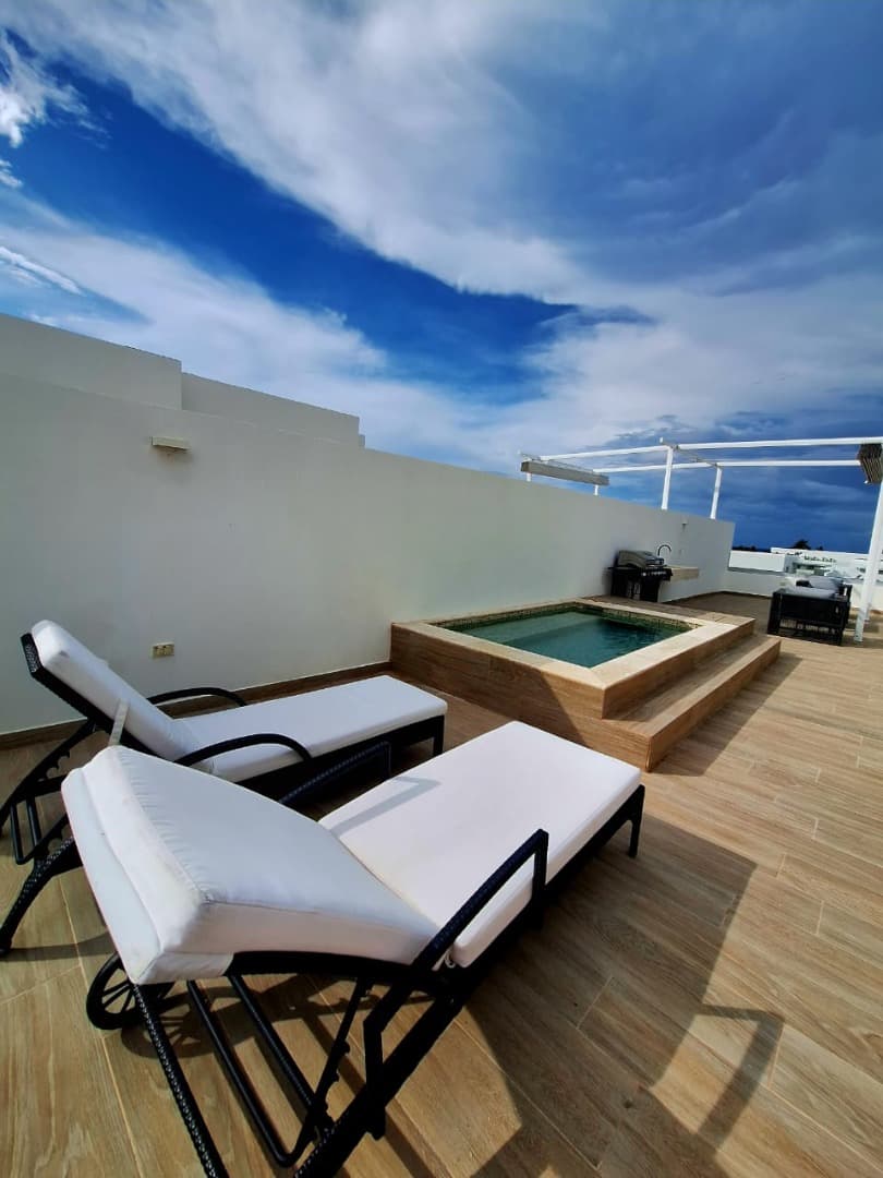 Luxurious 2-bedroom 2-bathroom Penthouse With Ocean-view Rooftop