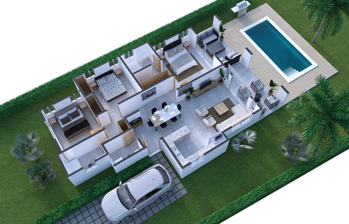Tropical 3-Bedroom Oasis: Private Pool Villa for Sale in Sosua - Image 5