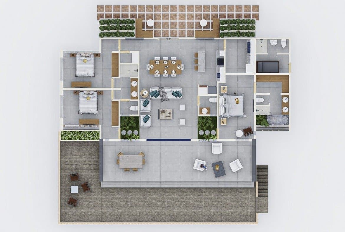 Stunning 3-Bedroom Villa With Breathtaking Mountain Views