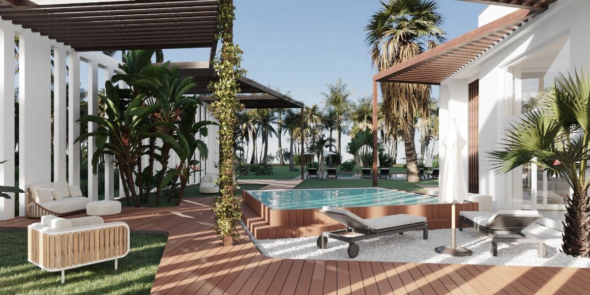 Two-bedroom condo with terrace and high-end European finishes in Cana Bay Resort