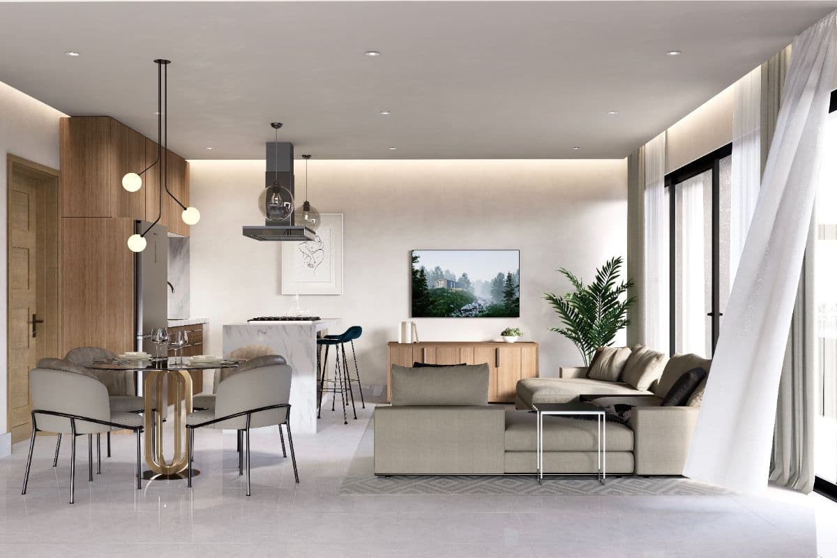 1-Bedroom + Family Room with Private Rooftop in Downtown Punta Cana - Image 3