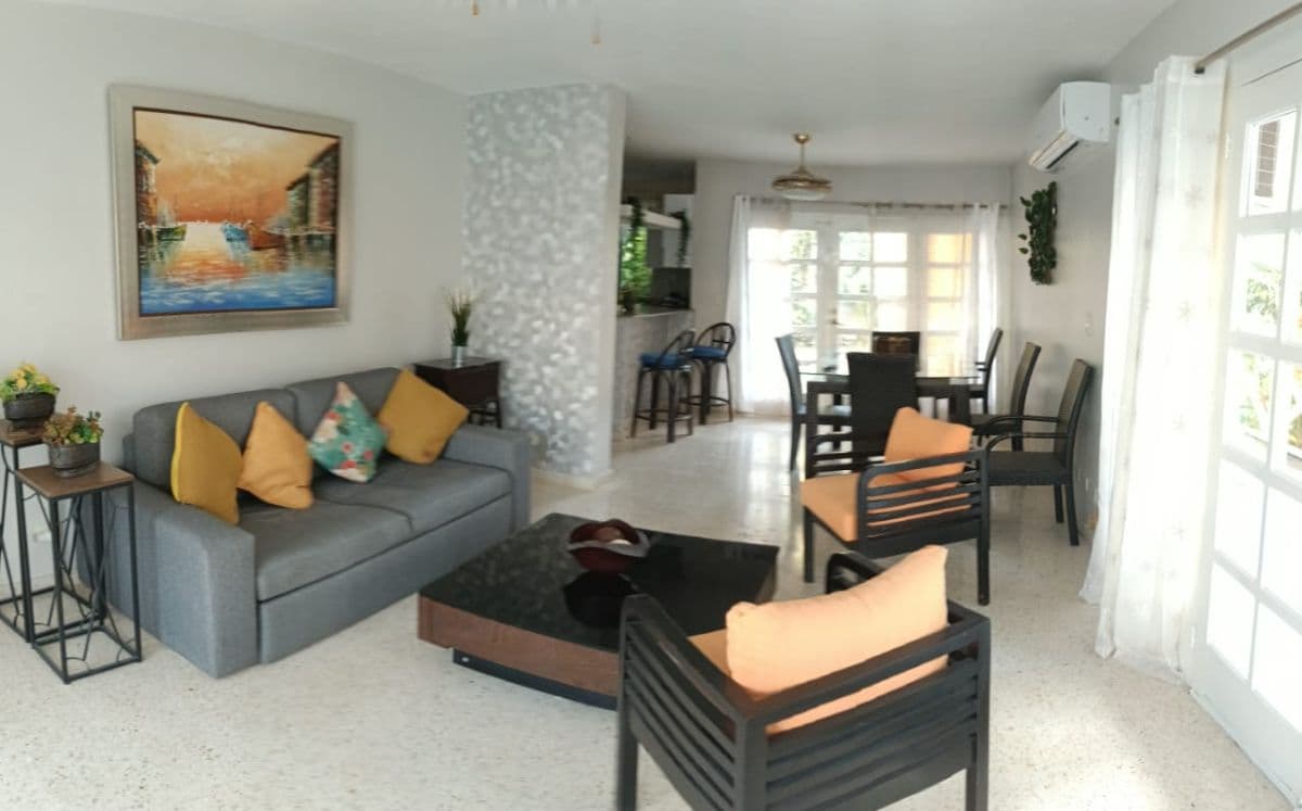 Tropical 3 BR Villa, Furnished, access to the beach in walking distance - Villas Bavaro - Image 2