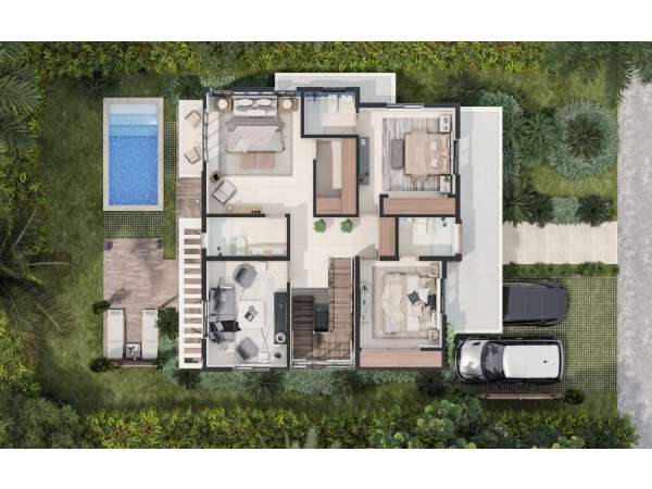 Id-2096 Four-bedroom Villa For Sale In Vista Cana
