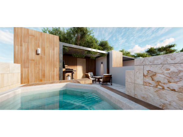 One Bedroom Dulpex With Private Patio And Terrace